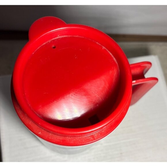 Vintage 1993 Coca-Cola Polar Bear Travel Mug With Red Lid & Handle - Picture 7 of 11